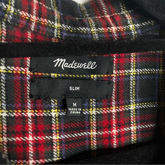 Madewell Flannel Slim Ex-Boyfriend Shirt in Chilton Plaid‎ - Picture 6 of 6
